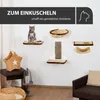 Rohrschneider Katzen-Kletterwand 6-teilig in Beige | Produktbild-Vorschau 3