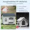 GOPLUS Hundehütte Outdoor, wetterfester Hundekäfig mit Produktbild-Vorschau 3