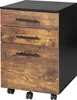 Cassettiera con rotelle Relaxdays, 3 cassetti, raccoglitori Anteprima dell’immagine prodotto 1