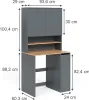Mobile lavatrice Vicco Viktor Antracite/quercia dorata 93.6 Anteprima dell’immagine prodotto 7