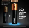 Comparison of an older Duracell battery with a new Duracell Optimum battery, highlighting improved performance. Produktbild-Vorschau