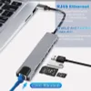 8 in 1 Typ-C Hub zu USB 3.0 USB-C HDMI LAN RJ45 SD TF Produktbild-Vorschau 10