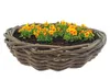 Blumentopf Tablett Rotan Antique Grey D41H12 cm Produktbild-Vorschau 3