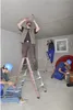 Construction workers are installing electrical wiring and pipes in a room. Náhľad obrázku produktu