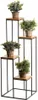Howhomely Flower Stool Metal Black 110 cm - kvìtinový Náhled obrázku produktu 1