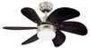 Ventilateur de plafond Turbo Swirl Chrome 76 cm avec Voir les images du produit 1