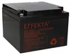 A black Effekta BTL 12-28L rechargeable battery is shown against a white background. Produktbild-Vorschau