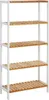 A tall, narrow shelf unit with five slatted shelves. Náhled obrázku produktu