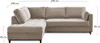 A sectional sofa with dimensions indicated by measurement lines and text. Produktbild-Vorschau