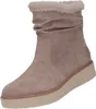 A single brown boot with a fluffy lining and a thick sole is shown against a white background. Produktbild-Vorschau
