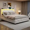 Polsterbett 160x200 mit LED-Beleuchtung und Aufladen USB, Produktbild-Vorschau 5