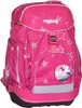 A pink backpack with a star pattern and a unicorn graphic. Náhled obrázku produktu