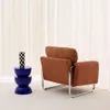sweeek - Vintage-Sessel mit Cordbezug und verchromtem Produktbild-Vorschau 5