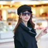 Retro Herbst Winter Frauen Mädchen Kunstwolle einfarbige Produktbild-Vorschau 5
