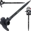 A black scaffolding wrench with a socket and a pointed end, shown from multiple angles against a white background. Anteprima dell’immagine prodotto