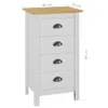 vidaXL Kredens Hill biały 46x35x80 cm lite drewno sosnowe Podgląd zdjęcia produktu 13