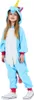 Pigiama Onesie Kigurumi Costume Travestimento Unicorno Blu Anteprima dell’immagine prodotto 5