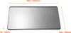 A rectangular mirror with dimensions indicated by orange lines and text. Podgląd zdjęcia produktu