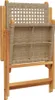 Gartenstühle 2 Stk. Beige Massivholz Akazie und Poly Rattan Produktbild-Vorschau 8