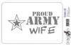 Aufkleber / Autoaufkleber - JDM - Die cut - Proud Army Wife Produktbild-Vorschau 2