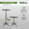 Stehtisch 2in1 Bistrotisch Alu klappbar höhenverstellbar Produktbild-Vorschau 2