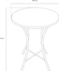 Axi Amélie Table Bistrot, Mosaique, Bleu Vif | Table Voir les images du produit 3