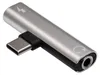 Akyga AK-AD-71, Czarny, Srebrny, USB-C, Mini Jack, Męska, Podgląd zdjęcia produktu 1