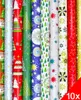 10 Rollen Geschenkpapier Weihnachten Verpackung Produktbild-Vorschau 1