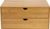 Schreibtisch Organizer mit 2 Schubladen Bambus Produktbild-Vorschau 4