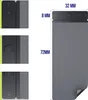 A diagram showing the dimensions of a laptop pad with wireless charging. Produktbild-Vorschau
