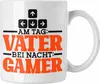 Trendation - Tasse Vatertag "Am Tag Vater Bei Nacht Gamer" Produktbild-Vorschau 1