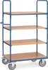 fetra 8303, Stahl, Regalwagen, Blau, 600 kg, 4 Rad/Räder, Produktbild-Vorschau 1