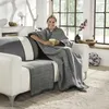 Ibena Jacquard Wohnmantel Fano anthrazit 800, 150x200 Produktbild-Vorschau 2