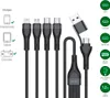 4smarts USB-C/A Multi-Ladekabel 4in2 1,2m, schwarz Produktbild-Vorschau 1