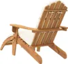 Krzesło Ogrodowe Adirondack Z Podnóżkiem, Lite Drewno Podgląd zdjęcia produktu 12