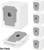 A collage of vacuum cleaner dust bags, with one bag shown in detail and others stacked. Produktbild-Vorschau