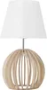 BELIANI Tischlampe Weiß Holz 41 cm Stoffschirm Lampenfuß in Produktbild-Vorschau 1