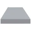 vidaXL Schwebende Wandregale 2 Stk. Grau 90x23,5x3,8cm MDF Produktbild-Vorschau 13