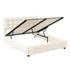 ProximaX Beiges Samt - Polsterbett 160x200 cm mit LED - Produktbild-Vorschau 6
