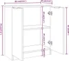 vidaXL Příborník Sonoma Dub 60x30x70 cm výrobek ze dřeva Náhled obrázku produktu 8