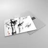 Bilder auf glas - Einteilig - Asiatisch Aquarell Bambus - Produktbild-Vorschau 2