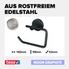 Toilettenpapierhalter Tesa MOON graphit matt 40590-00000-00 Produktbild-Vorschau 10