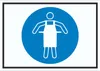 Schutzschürze benutzen Symbol Schild A4 Rückseite Produktbild-Vorschau 1