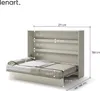 Schrankbett 140 x 200 Horizontal BC-04 Kaschmir LENART BED Produktbild-Vorschau 4