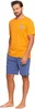 HERREN-PYJAMAS Zweiteiliges T-Shirt mit kurzen Ärmeln und Produktbild-Vorschau 3