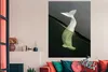 MuchoWow® Poster Delfin - Wasser - Weiß 120x180 cm - Produktbild-Vorschau 3