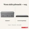 ONBEST Sitzbank mit Stauraum | 3 Schubladen | Grau | 110 kg Produktbild-Vorschau 8