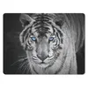 MuchoWow® Mauspad Mousepad Tiere - Tiger - Schwarz und weiß Produktbild-Vorschau 1