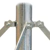 PremiumX Flachdachständer DELUXE 4x 50x50cm 1,2m Mast 60mm Produktbild-Vorschau 3