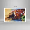 Poster - Poster ohne Rahmen - Manarola Bunt Öl - 91,5x61 cm Produktbild-Vorschau 4